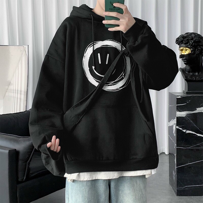 [HCM]ÁO KHOÁC HOODIE NAM NỮ MÈO MẶT CƯỜI VUI CHẤT VẢI DÀY DẶN ẤM ÁP - BIG SHOP