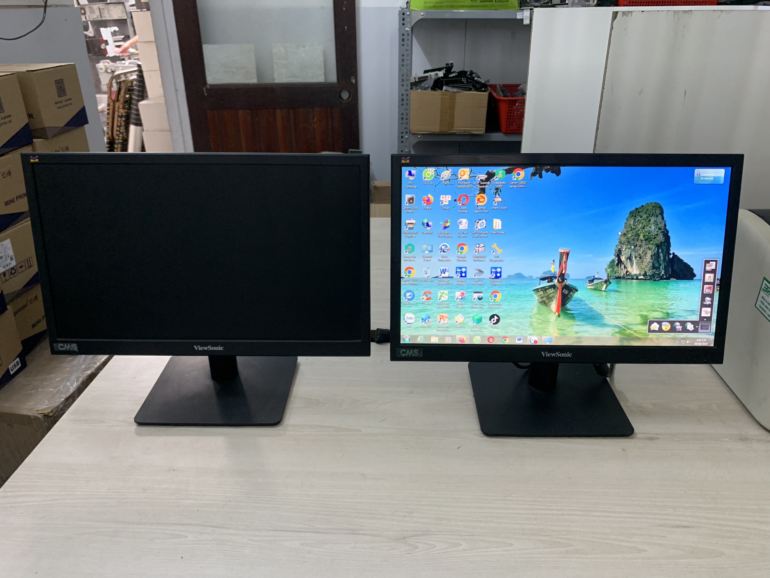Màn hình máy tính like new 95% viewsonic va1903a kích thước 19in