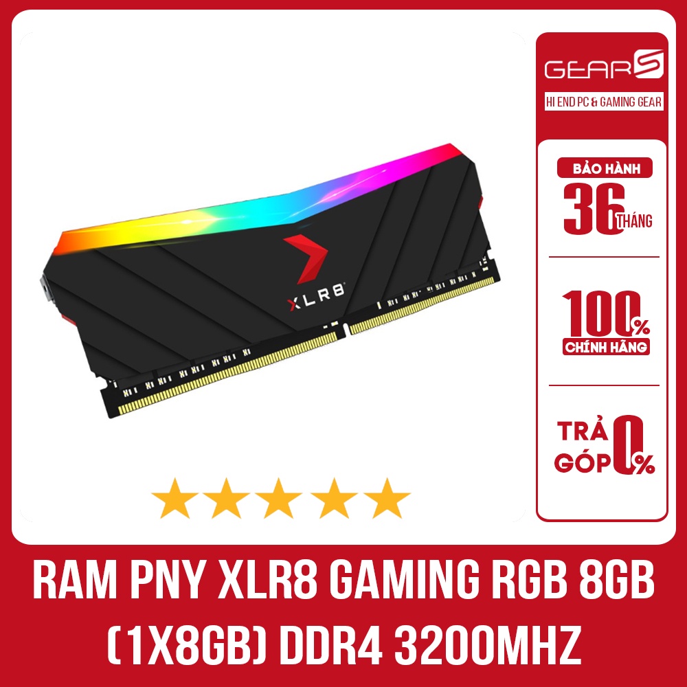 Ram pny xlr8 gaming rgb 8gb ddr4 3200mhz - bảo hành 36 tháng