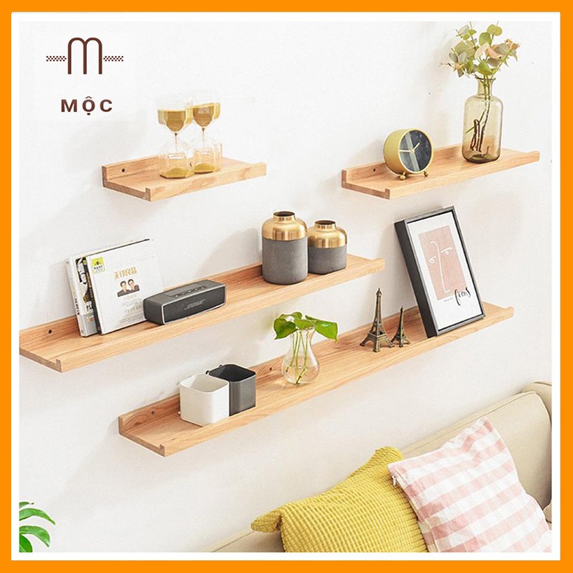 Kệ Gỗ Thông Gắn Tường Trang Trí