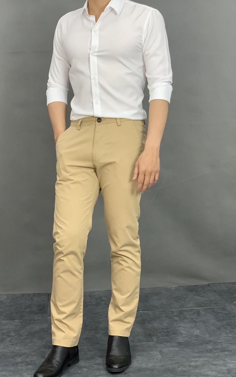 [HCM]Quần kaki nam dài thoừi trang cực hot Chất vải không nhănkhông xù