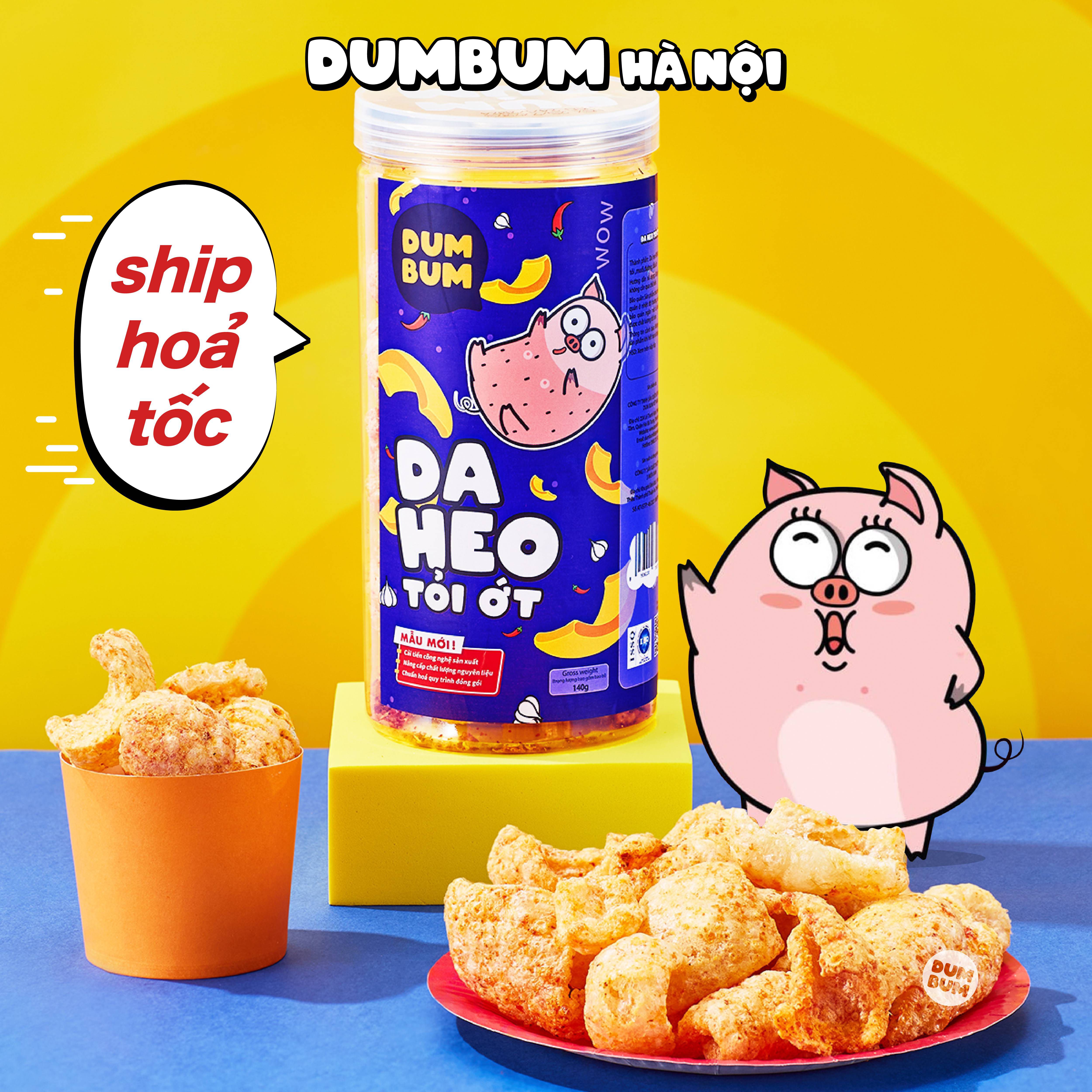 Da heo tỏi ớt 140g DumBum đồ ăn vặt Hà Nội vừa ngon vừa rẻ