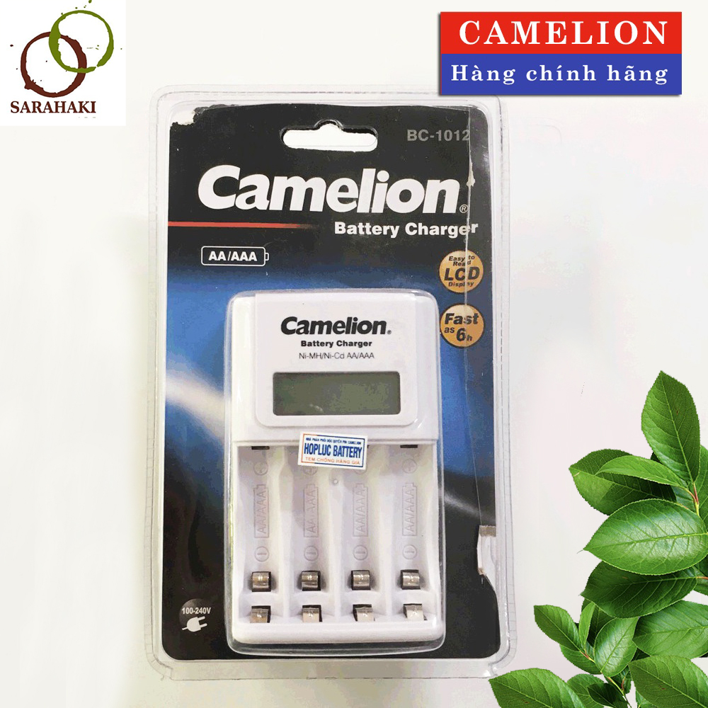 Máy sạc 4 pin camelion bc-1012, máy sạc thông minh có màn hình lcd