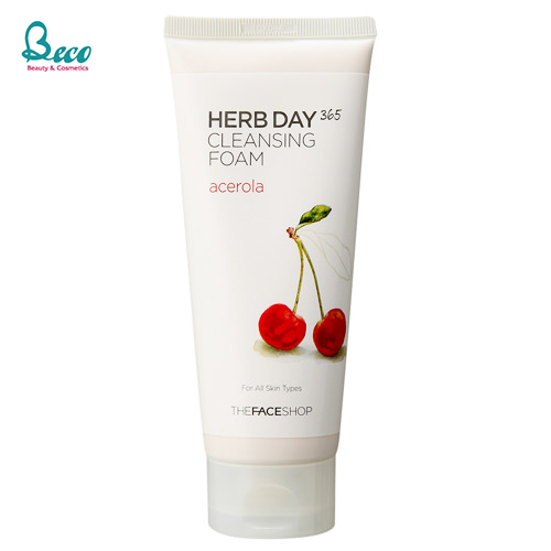 Sữa Rửa Mặt Cherry Herb Day 365 Cleansing Foam Acerola 170ml [BECO-BC388]