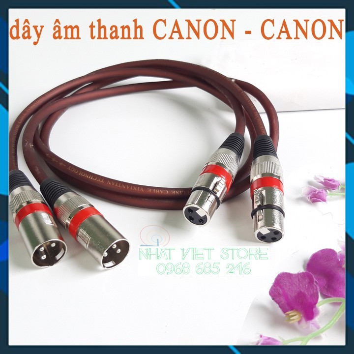 2 dây kết nối canon 2 đầu đực cái hàng đẹp