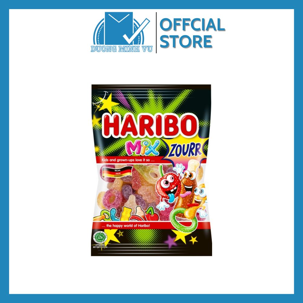 Kẹo dẻo haribo mix zourr 54g