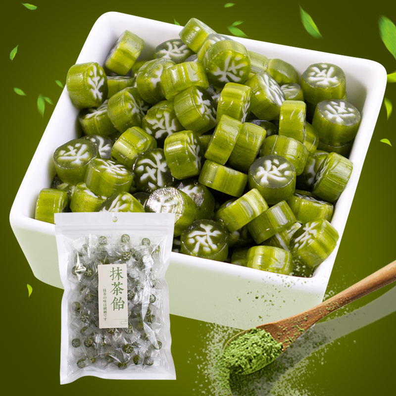 Combo 1000g Kẹo Trà xanh / Kẹo cắt lát vị Matcha/ kẹo cứng Matcha hương vị mới vô cùng thơm ngon có thể pha trà.