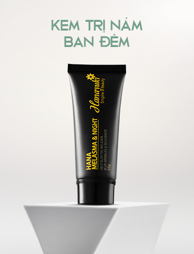 Kem trị nám hanayuki hana melasma night 25g, đánh bay nám, mờ tàn nhang, sáng da, mờ thâm mụn