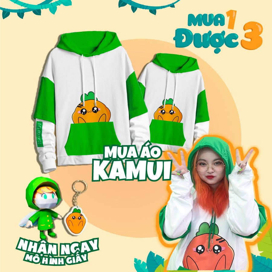 Áo hoodie Kamui, áo hoodie cà rốt Kamui, áo hoodie dễ thương, áo hoodie cute