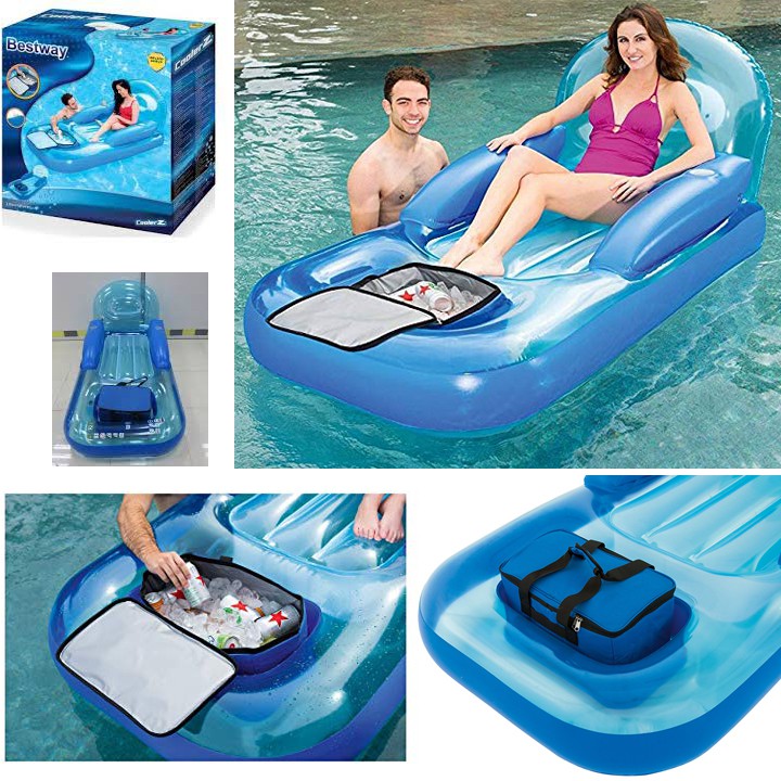 Phao nằm cao cấp  Bestway 43130 kèm túi giữ lạnh như thùng đá