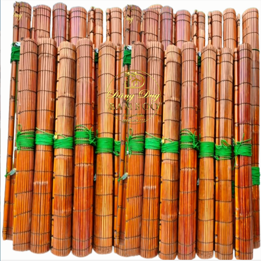 Mành Sáo Tre Che Mưa Nắng Ngang 1,2m Cao 2,5m & 1m x 2m Mành Che Nắng Rèm Treo Ban Công Cửa Chính Ngoài Trời Mái Hiên Màu Cánh Dán Có Ròng Rọc Dây Kéo