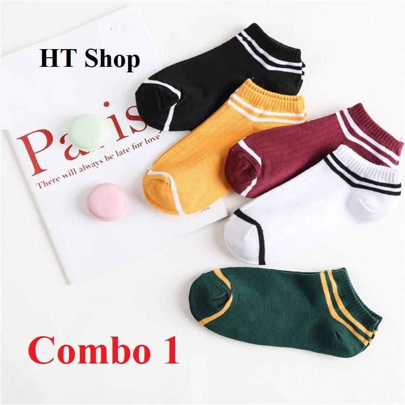 Set 5 đôi tất vớ nữ cổ ngắn