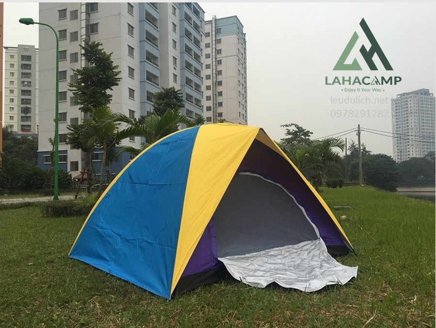 Lều 4 người 2 lớp chất lượng cao, lều trại cho 4 người, lều cắm trại, lều phượt 4 người