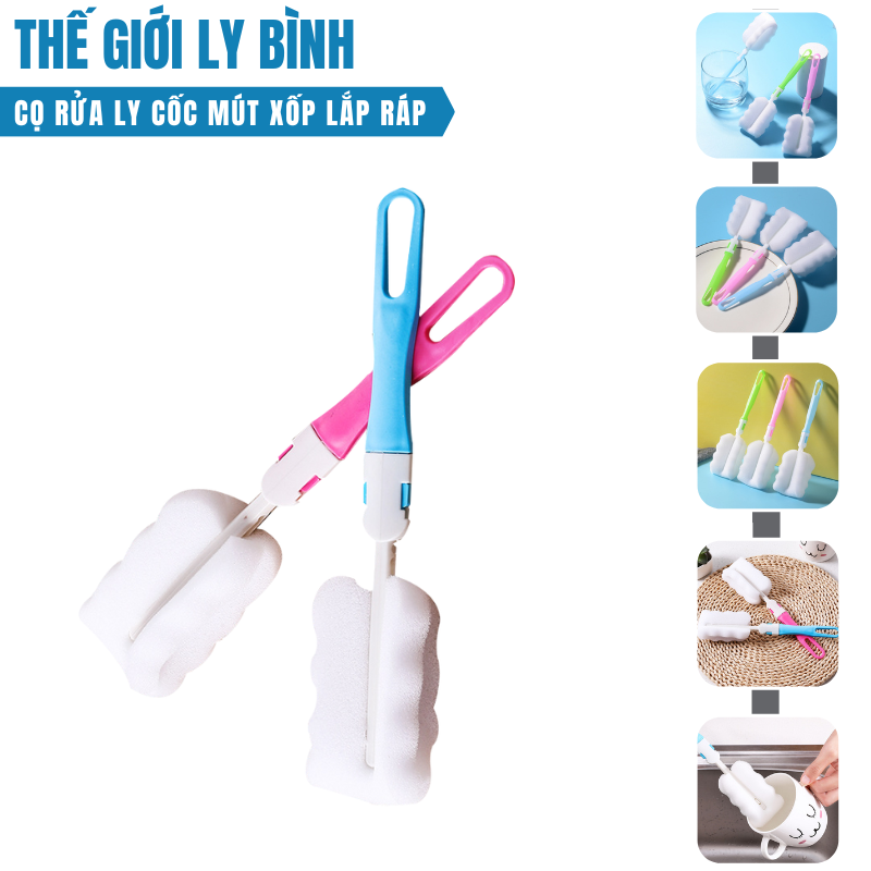 Cọ rửa ly cốc , bình giữ nhiệt , ly giữ nhiệt có tay cầm