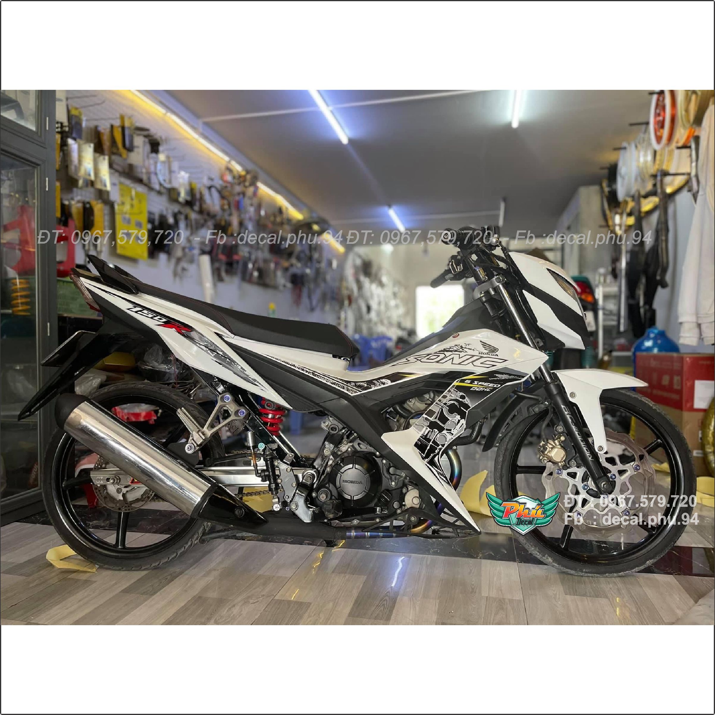 Tem rời Sonic trắng đen (K)