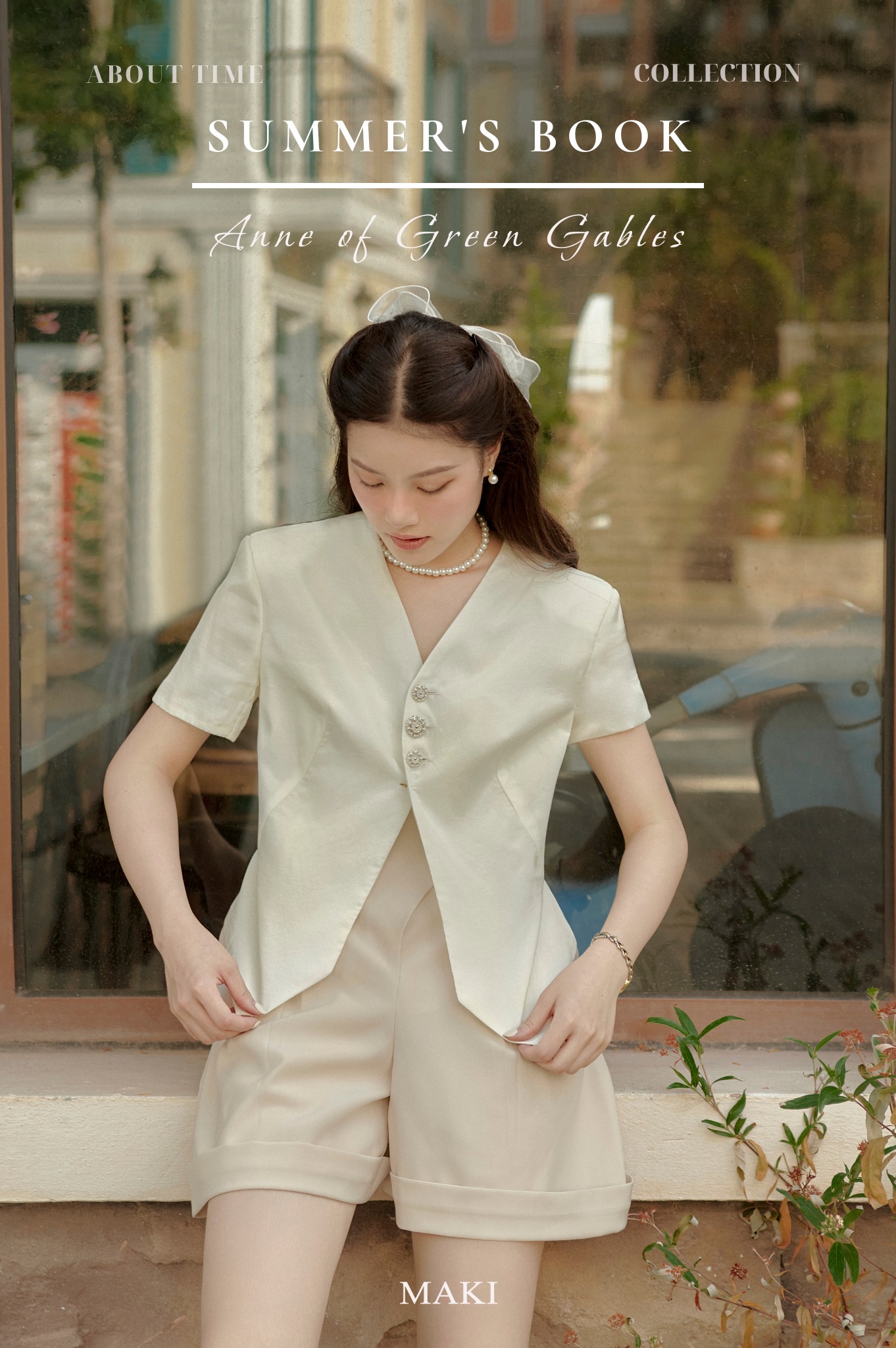 Maki - pearl set - có tách set
