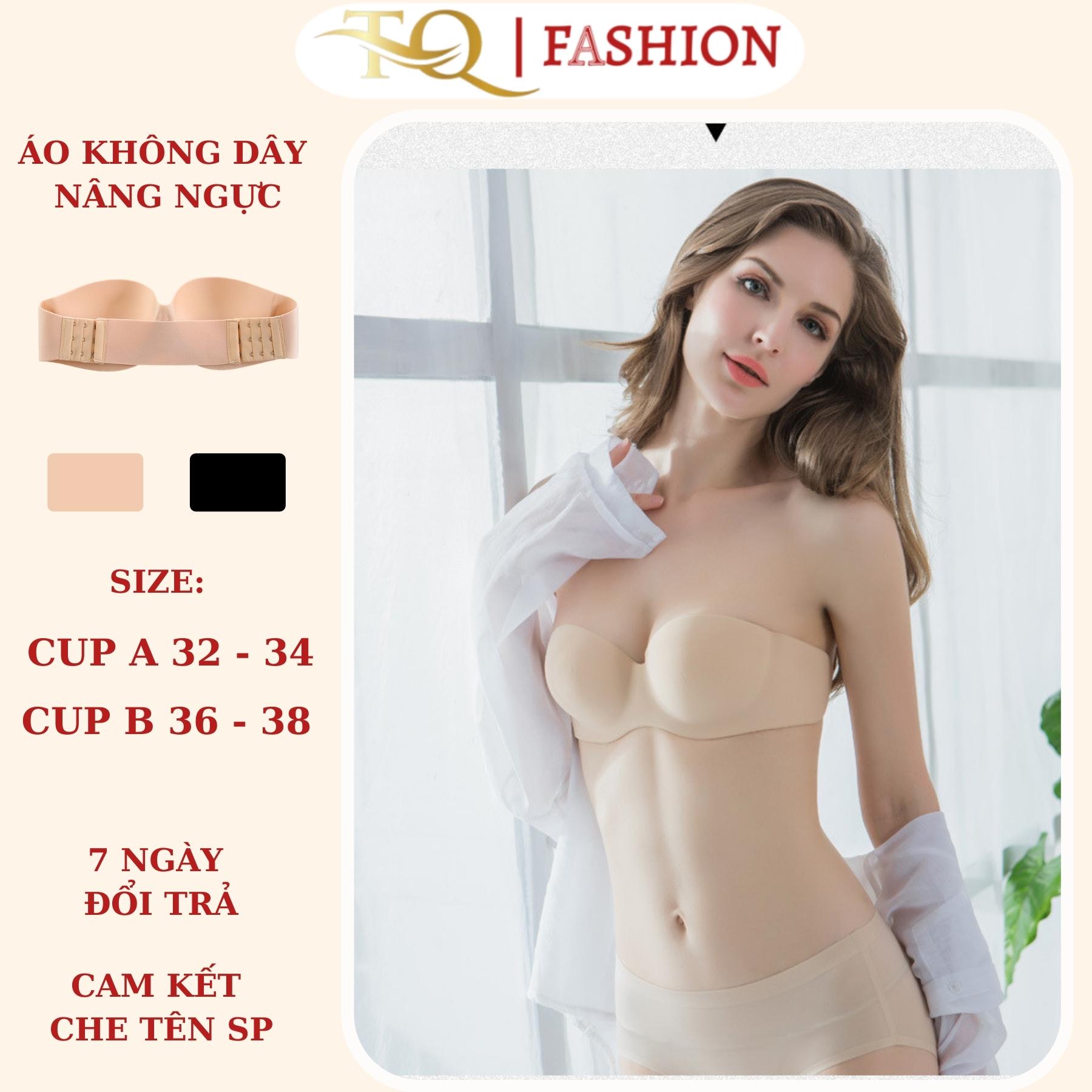 Áo ngực không dây nâng ngực tạo khe Su Cúp Ngang Dây Lưng Trong Tạo Khe Cup ôm ¾ cho bầu ngực đầy đặn 1 cách tự nhiên Áo cúp ngực có gọng ẩn có mút đẩy mang đến sự nhẹ nhàng áo ngực chống tuột