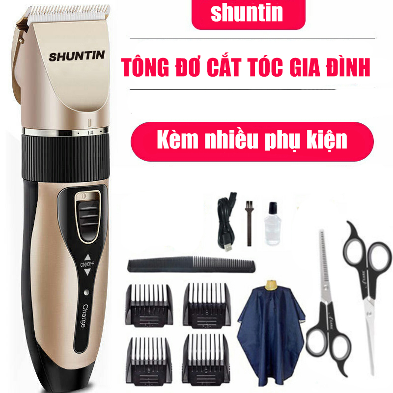 Tông Đơ Cắt Tóc Cho Bé Tăng Đơ Cắt Tóc Gia Đình Chuyên Nghiệp Shuntin Độ Bền Cao Phù Hợp Mọi Lứa Tuổi Kèm Phụ Kiện