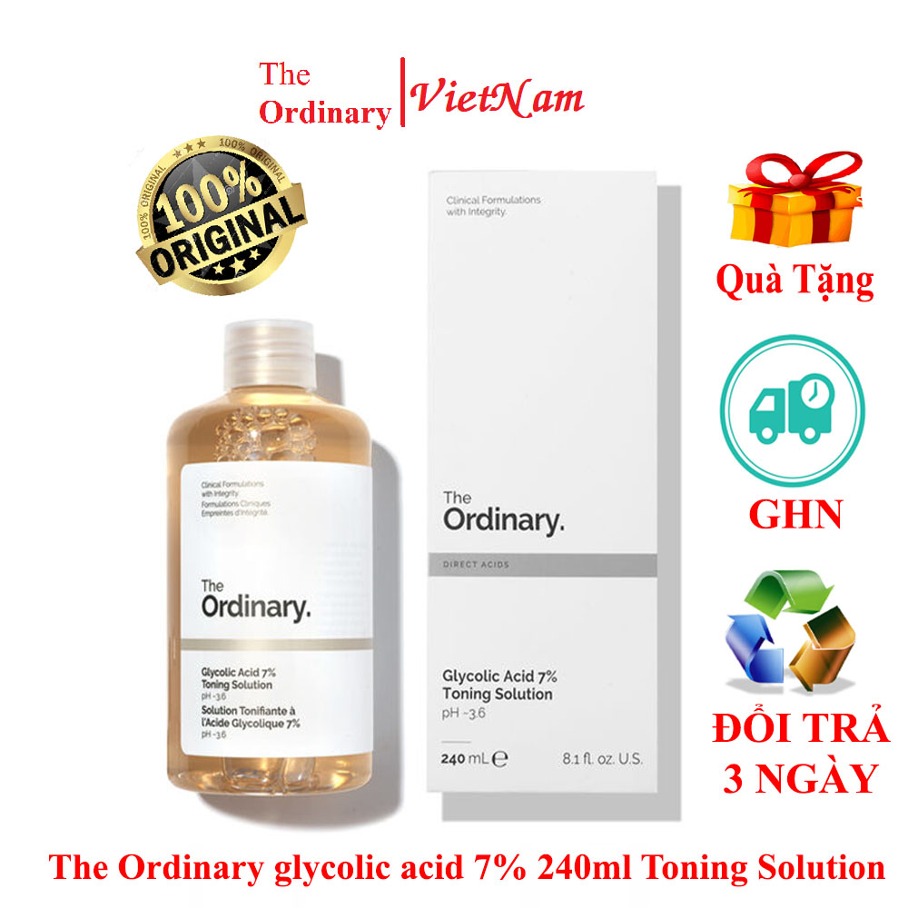 Toner The Ordinary tẩy da chết glycolic acid 7% 240ml Toning Solution