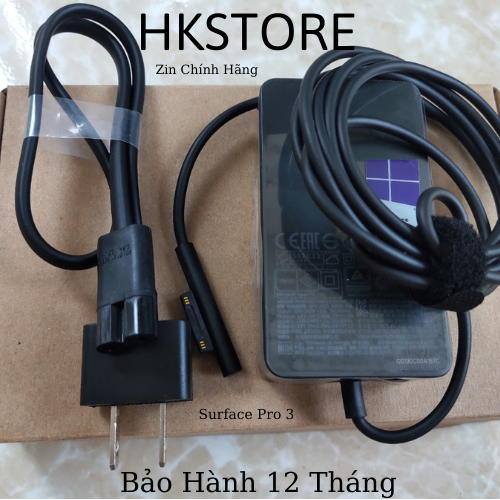 Sạc surface pro 3 15v-2.58a 38w microsoft surface pro 3/ surface pro 4