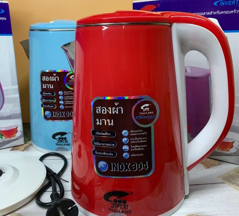 Ấm siêu tốc Thái Lan JIPLAI bình siêu tốc 2.5 Lít chống giật sôi nhanh
