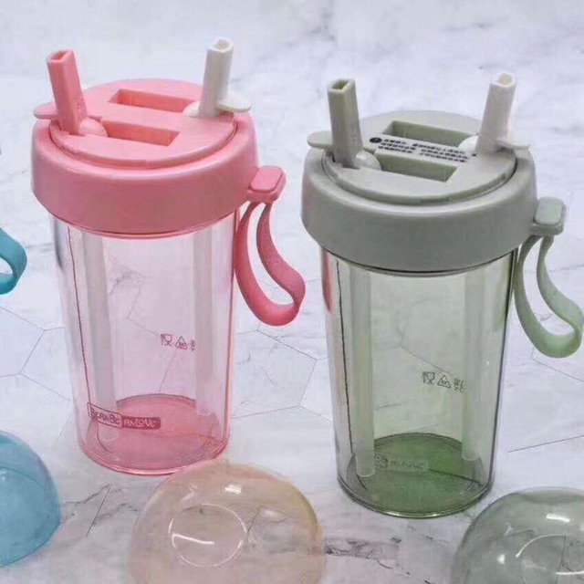 Bình nước chia 2 ngăn tiện lợi 600ml sht01