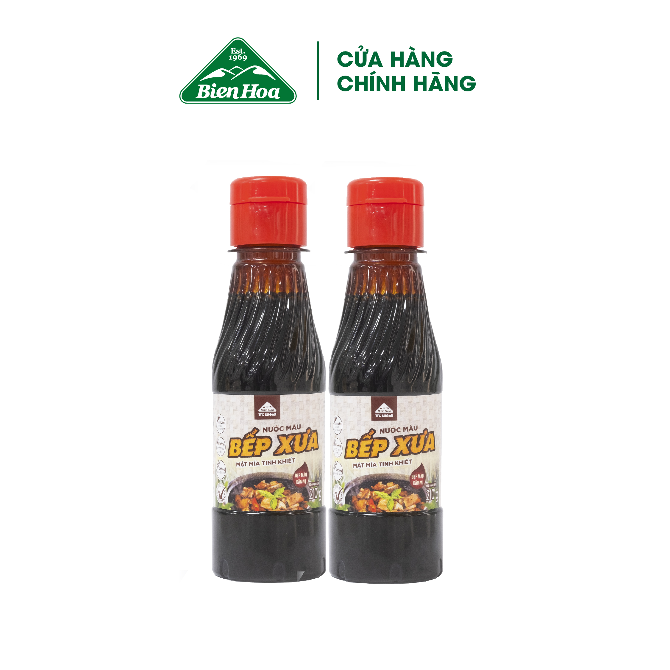 Combo 2 chai nước màu bếp xưa 210g/chai