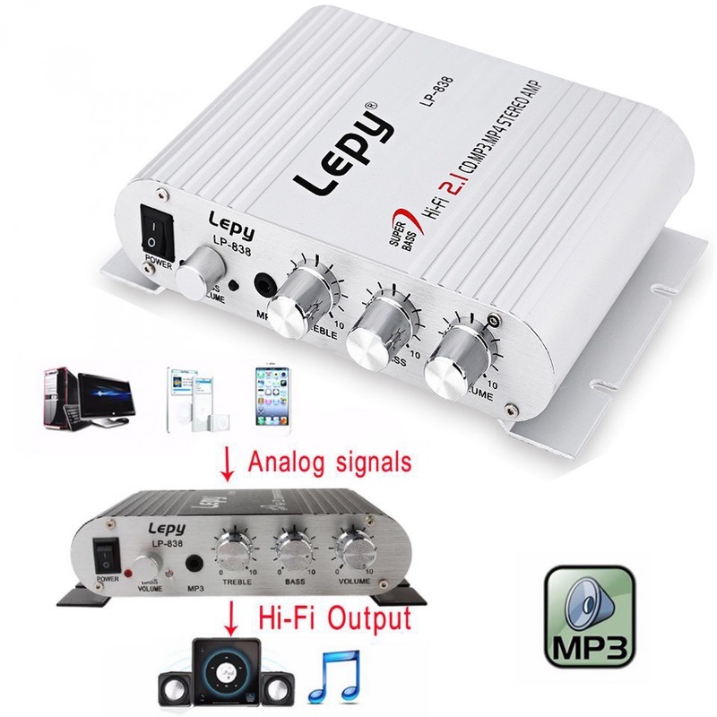 Amly mini, Amply mini Lepy, bộ Khuếch đại âm thanh, Bộ khuếch đại âm thanh, bộ khuếch đại âm thanh Lepy, âm ly cho xe hơi nhỏ gọn tiện lợi, âm thanh sắc nét, bass cực sâu – Bảo hành 6 tháng lỗi 1 đổi 1 bởi LIFE OF KING