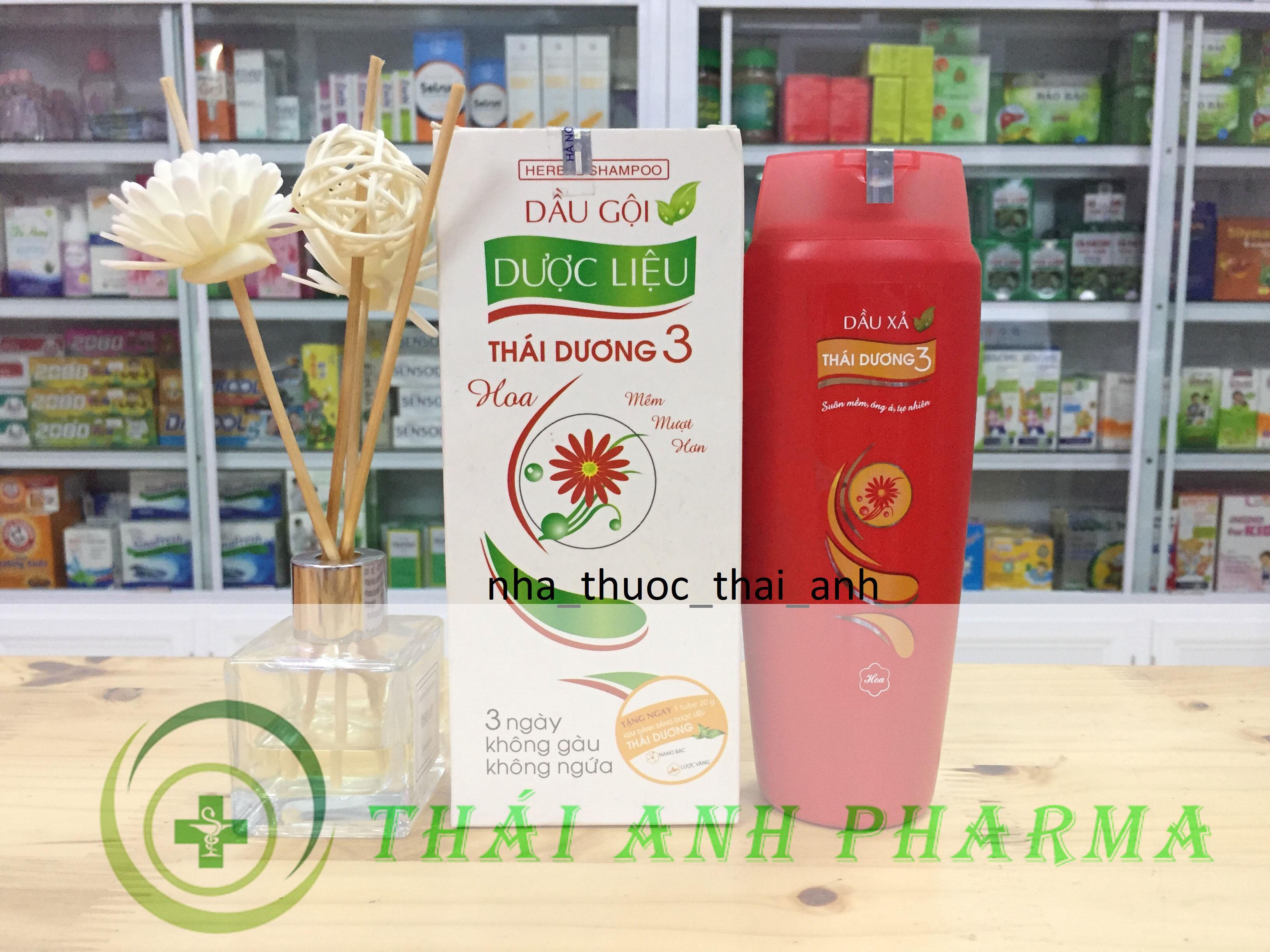 Dầu gội+dầu xả thái dương 3 hoa 200ml