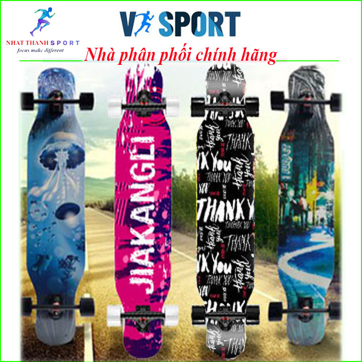 Ván Trượt Thể Thao Longboard Cao Cấp Gỗ Ép 7 Lớp Tiêu Chuẩn