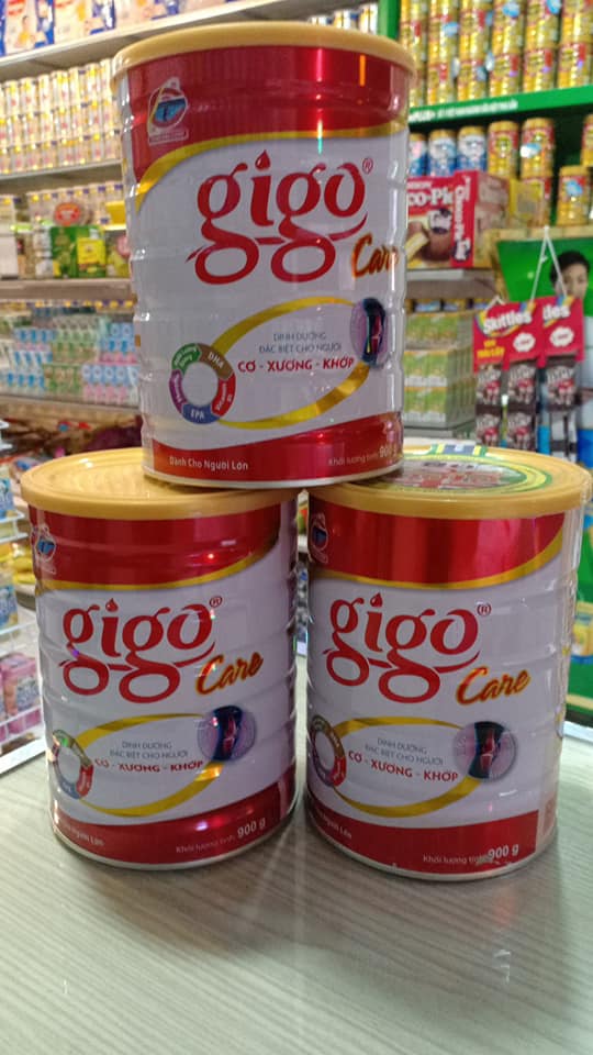 Sữa Bột Gigo Care Cơ Xương Khớp 900g - Sữa Bột Gigo Care Hộp 900g Dinh