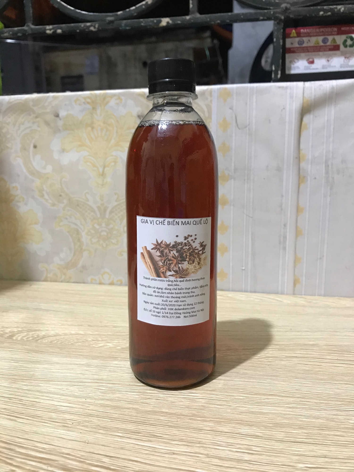 Gia vị mai quế lộ chai 500ml