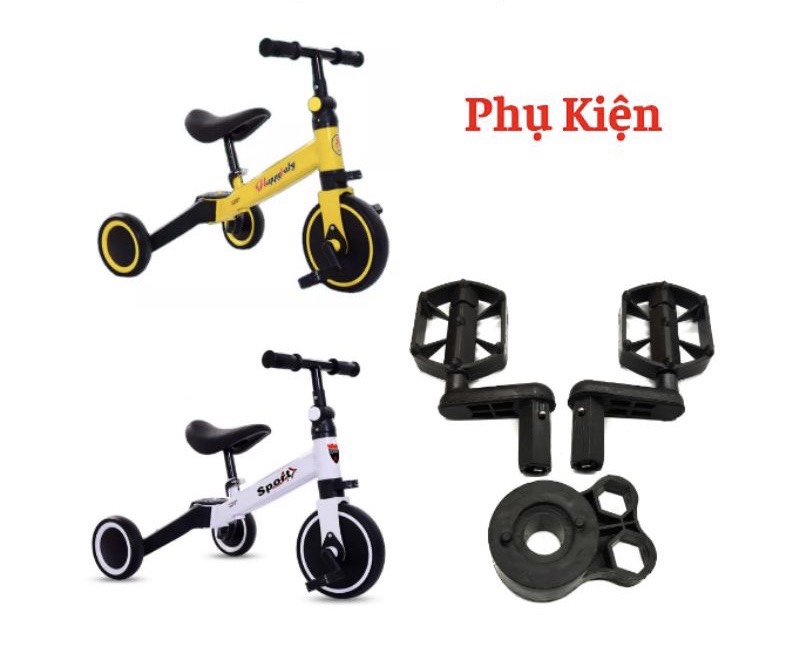 Phụ kiện Xe chòi chân Cân Bằng Đa Năng 3 In 1 có bàn đạp Cho bé từ 1.5 đến 6 tuổi(phụ kiện cho xe)Đồ chơi như ý