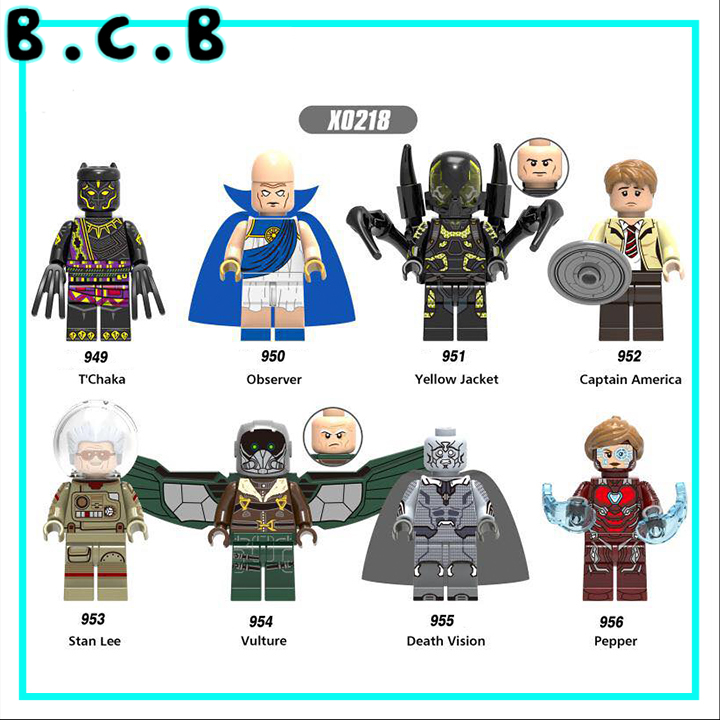 Marvel Comics Đồ chơi lắp ráp minifigures lắp ráp siêu anh hùng super heroes X0218