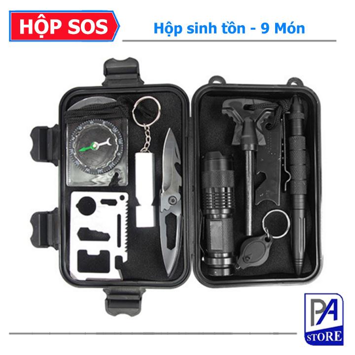 Hộp Sinh Tồn SOS – 9 Món Phụ kiện Phượt Thủ Chuyên Nghiệp Tiện Lợi Phong Cách