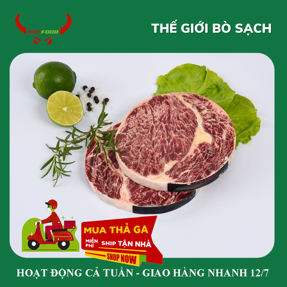 [ Miễn Phí Giao Hàng ]1 Miếng Đầu Thăn Hokubee Úc Làm món Sốt Tiêu Đen, Hầm Đậu Tương, Beefsteak,.. - Rib-eye Hokubee - 250Gr - Giao Nhanh HCM
