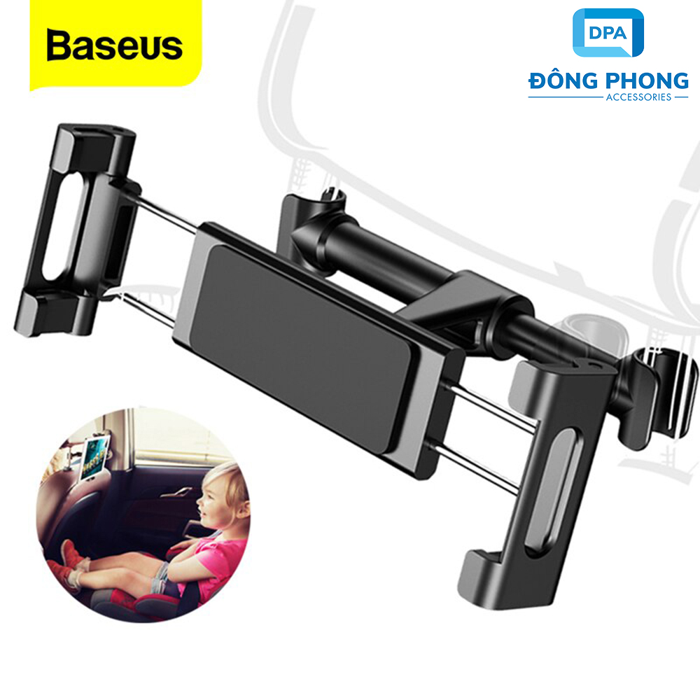 Giá đỡ ipad , điện thoại kẹp ghế sau trên xe hơi chính hãng baseus
