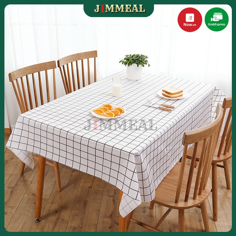 Khăn trải bàn ăn, khăn trải bàn decor, chụp ảnh nhựa pvc chống thấm nước, khăn trải bàn caro, tấm trải bàn ăn