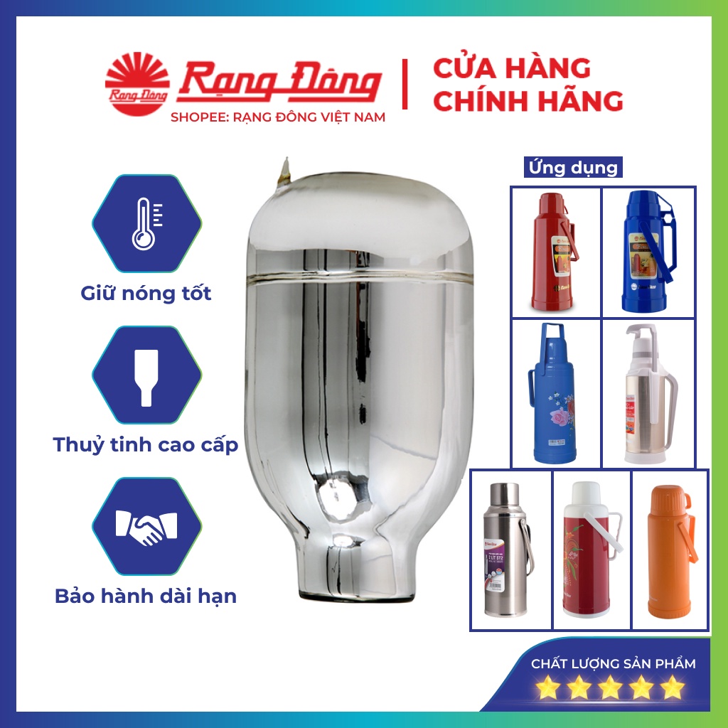 Ruột phích rạng đông 2 lit, lõi bình thuỷ giữ nhiệt model:2035n1.e, 2035n10.e, 2035n6, 2035 st1.e, 2035 n3, 2035 n5