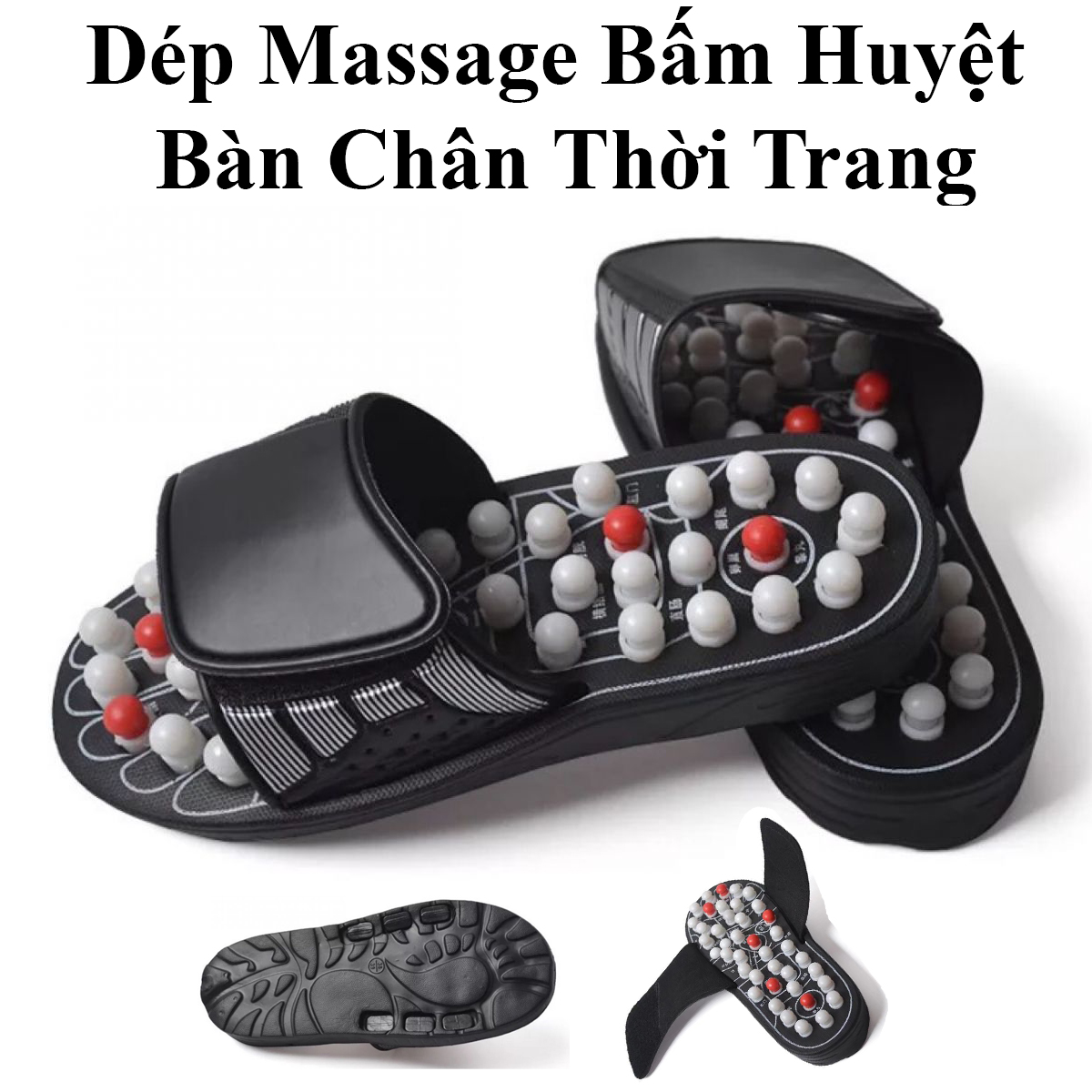  Dép Massage Bấm Huyệt Bàn Chân Thời Trang Giúp Thư Giãn Lưu Thông Máu Giảm Căng Thẳng 