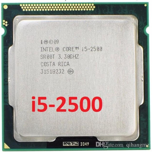 Bộ vi xử lý intel cpu core i5 2500 3.70ghz 95w 4 lõi 4 luồng 6mb cache socket intel lga 1155