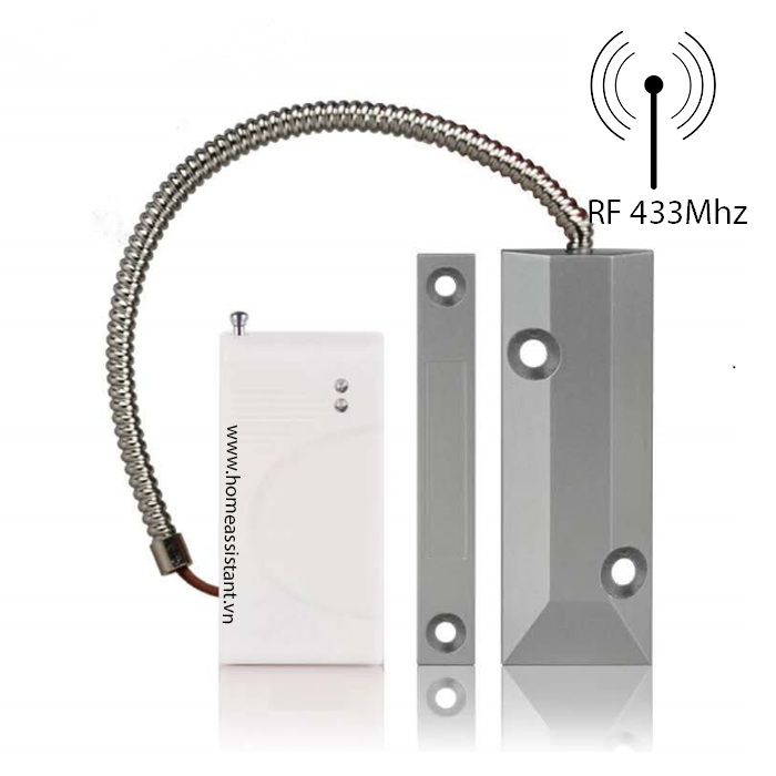Cảm biến báo động má từ cửa cuốn phát sóng rf 433mhz ma02