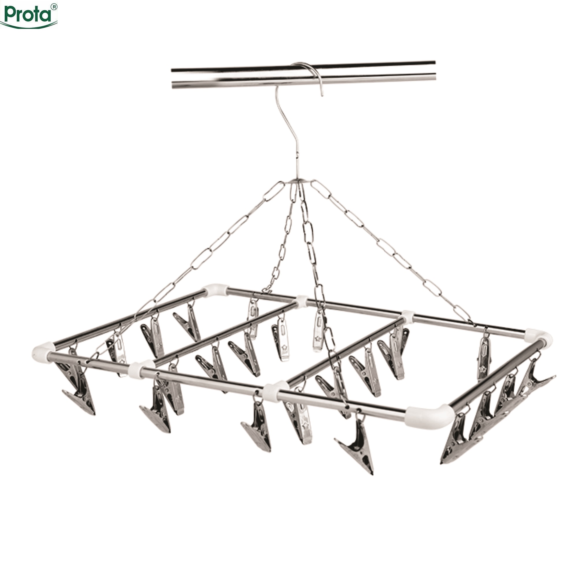 Móc treo đồ trẻ em inox loại 24 kẹp Prota