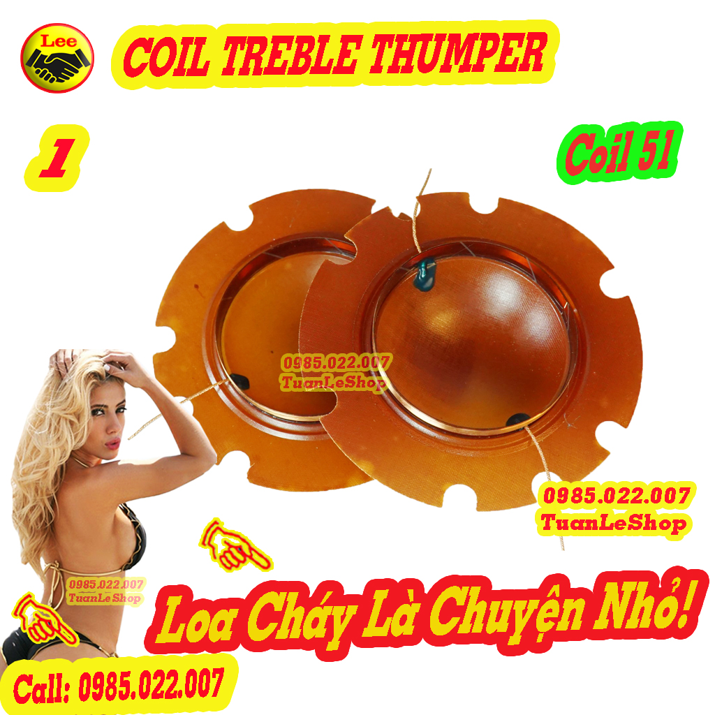02 chiếc coil 51 thumper - coil loa treble thum – giá 02 chiếc