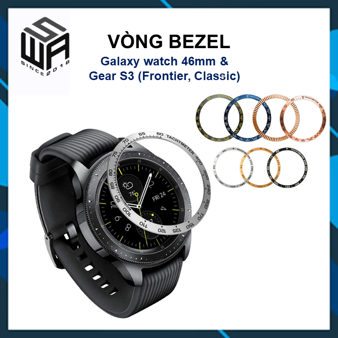 [Tặng kèm cường lực] Vòng Bezel thép bảo vệ viền đồng hồ thông minh Galaxy Watch 46mm và Gear S3 (Frontier Classic)