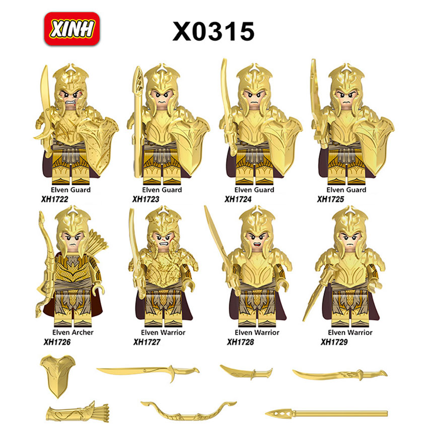 Minifigures chiến binh Guard Warrior Archer XH0315 đồ chơi lắp ráp xếp hình Lego nhân vật giá rẻ