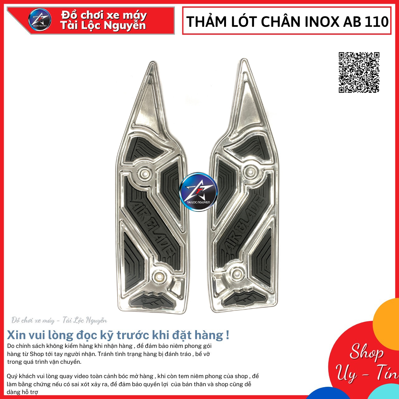 Thảm lót chân air blade ab 110 inox
