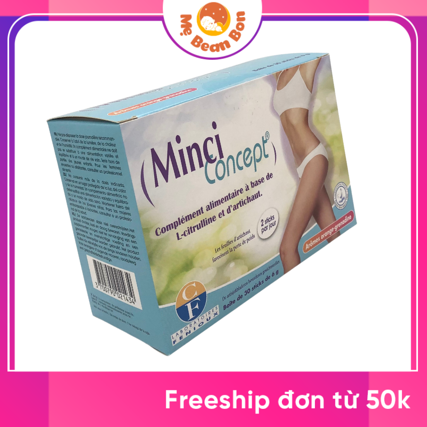 Minci Concept của Pháp 30 gói Giảm cân nhanh hiệu quả giảm mỡ bụng cho người thừa cân béo phì an toàn