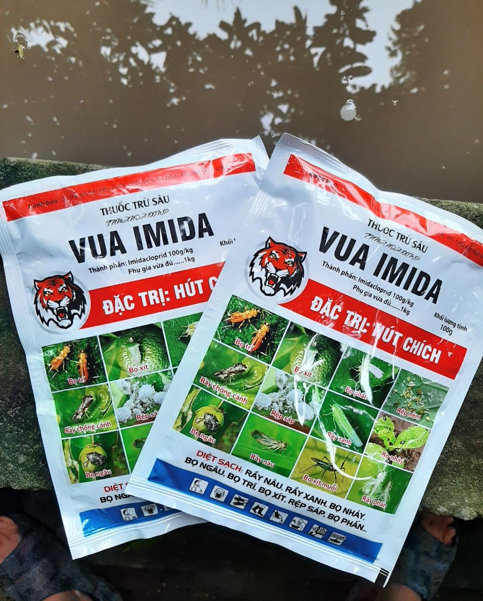   THIEN THINH SHOP  Thuốc trừ sâu VUA IMIDA trừ bọ trĩ + rầy xanh trên sầu riêng mãng cầu gói 100g  hoạt chất Imidacloprid 100g kg  