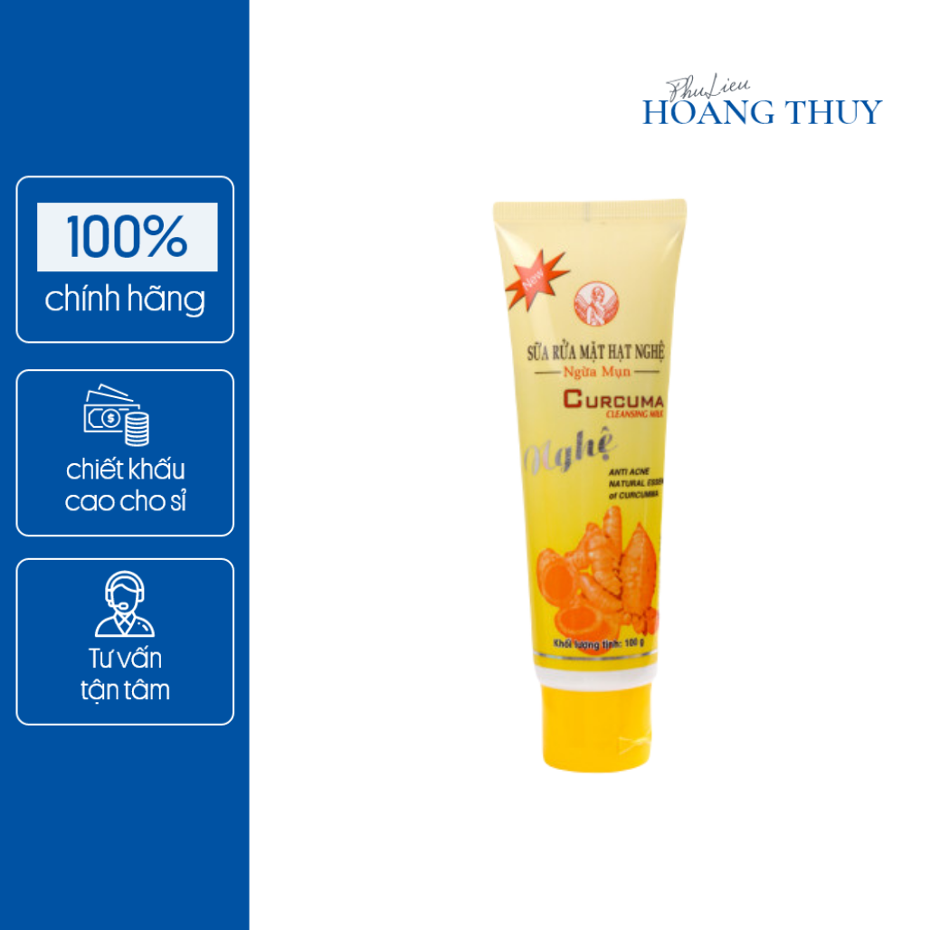 Sữa rửa mặt hạt nghệ ngừa mụn THORAKAO (100g)